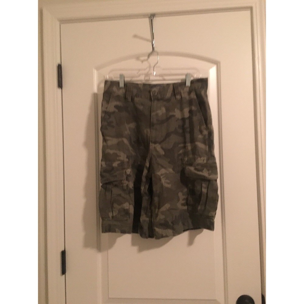 Premier International Men's Cargo Shorts Pockets  Camouflage Size 32